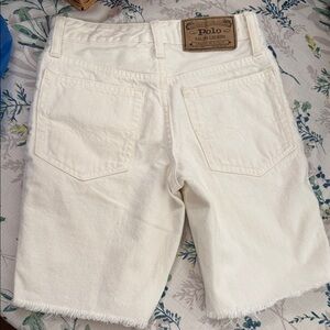 Polo Ralph Lauren White Denim Shorts